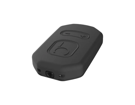 The HorseCom Bluetooth receiver hooks up to an app, and plays music for horses