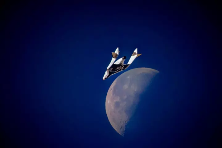 SpaceShipTwo left terra firma once more, Wednesday morning (Photo: Virgin Galactic)