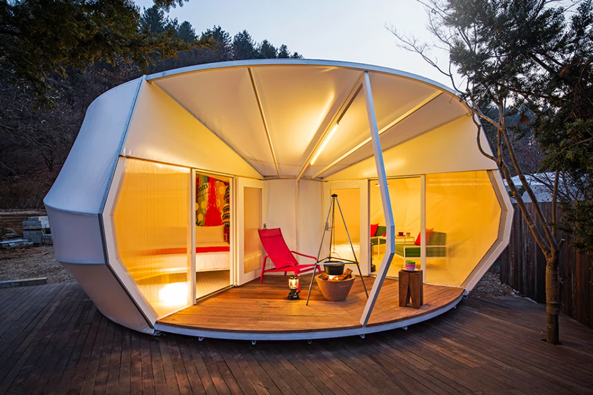 South Korean design studio Archiworkshop has injected some serious style into its recently completed "Glamping for Glampers" project (Photo: June Young Lim)