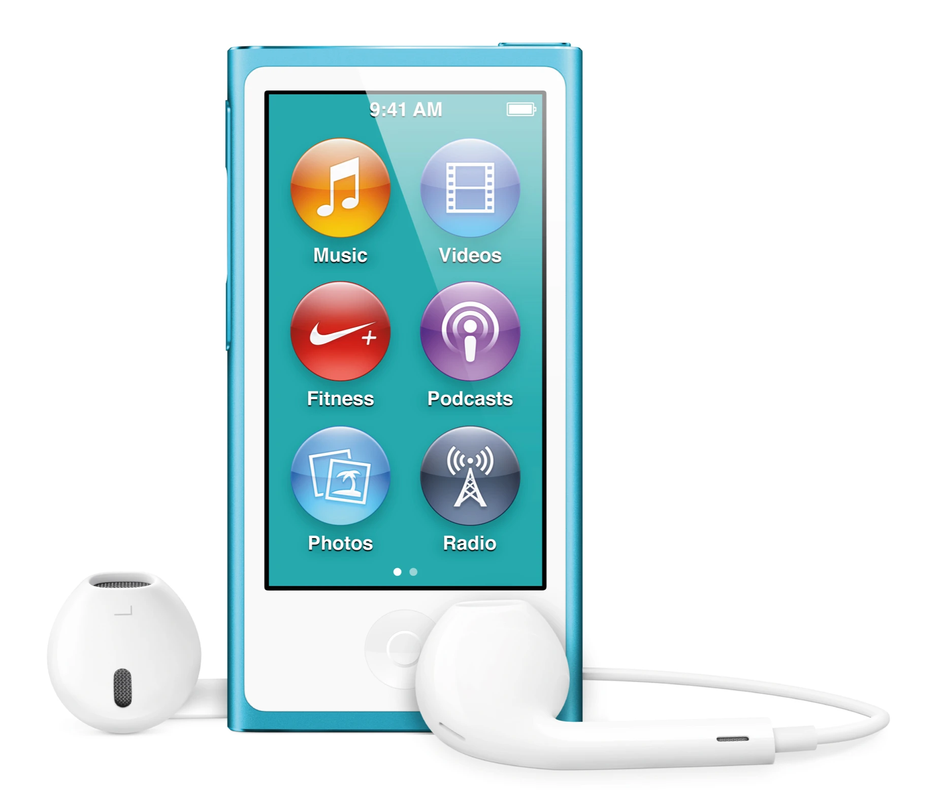 The new iPod nano features a 2.5-inch widescreen display