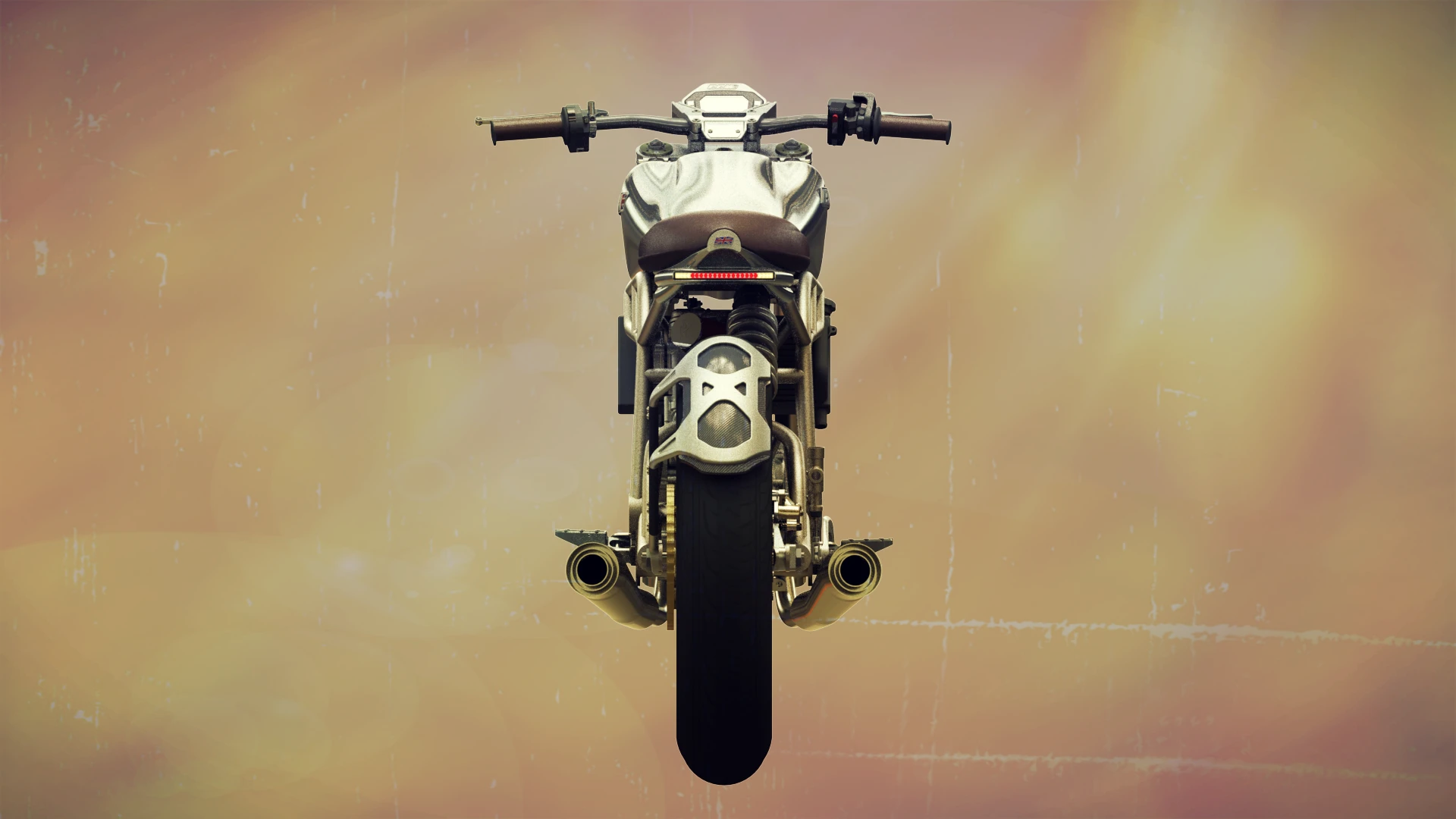 CCM Spitfire: single seat unit and twin pipes make for a very tidy rear aspect