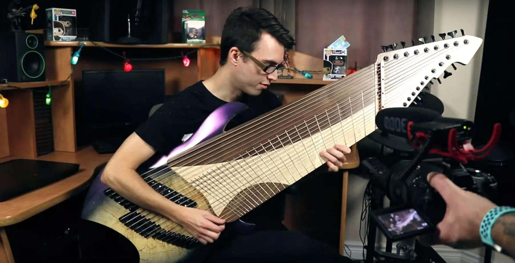 Stevie T playing the custom made Spring BH Djent 20 Guitar from 10S Guitars