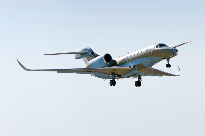 The first flight of the Cessna Citation Ten prototype