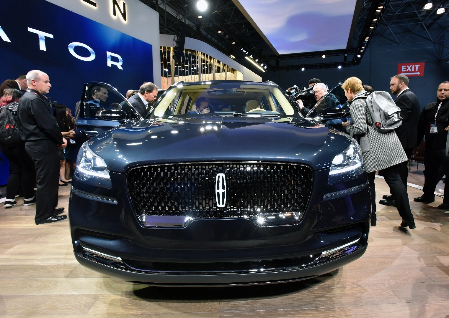 The Lincoln Aviator at the New York Auto Show