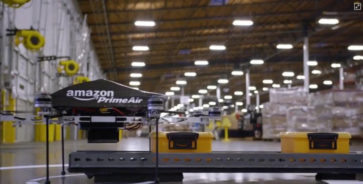 Stymied by US regulations, Amazon has been testing its delivery drones at a Canadian location