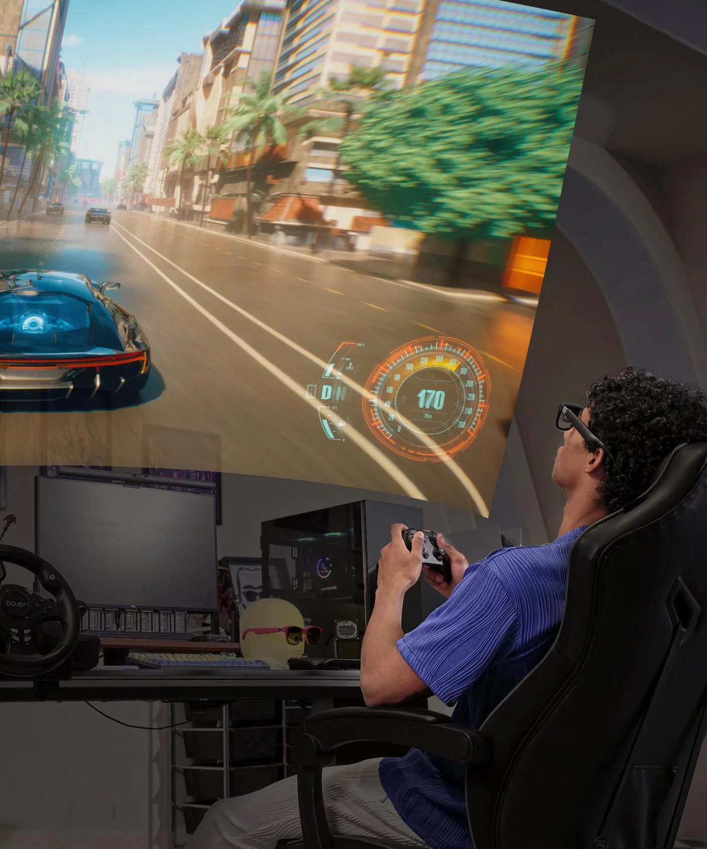 Full HD visuals to each eye at a refresh rate of 120 Hz