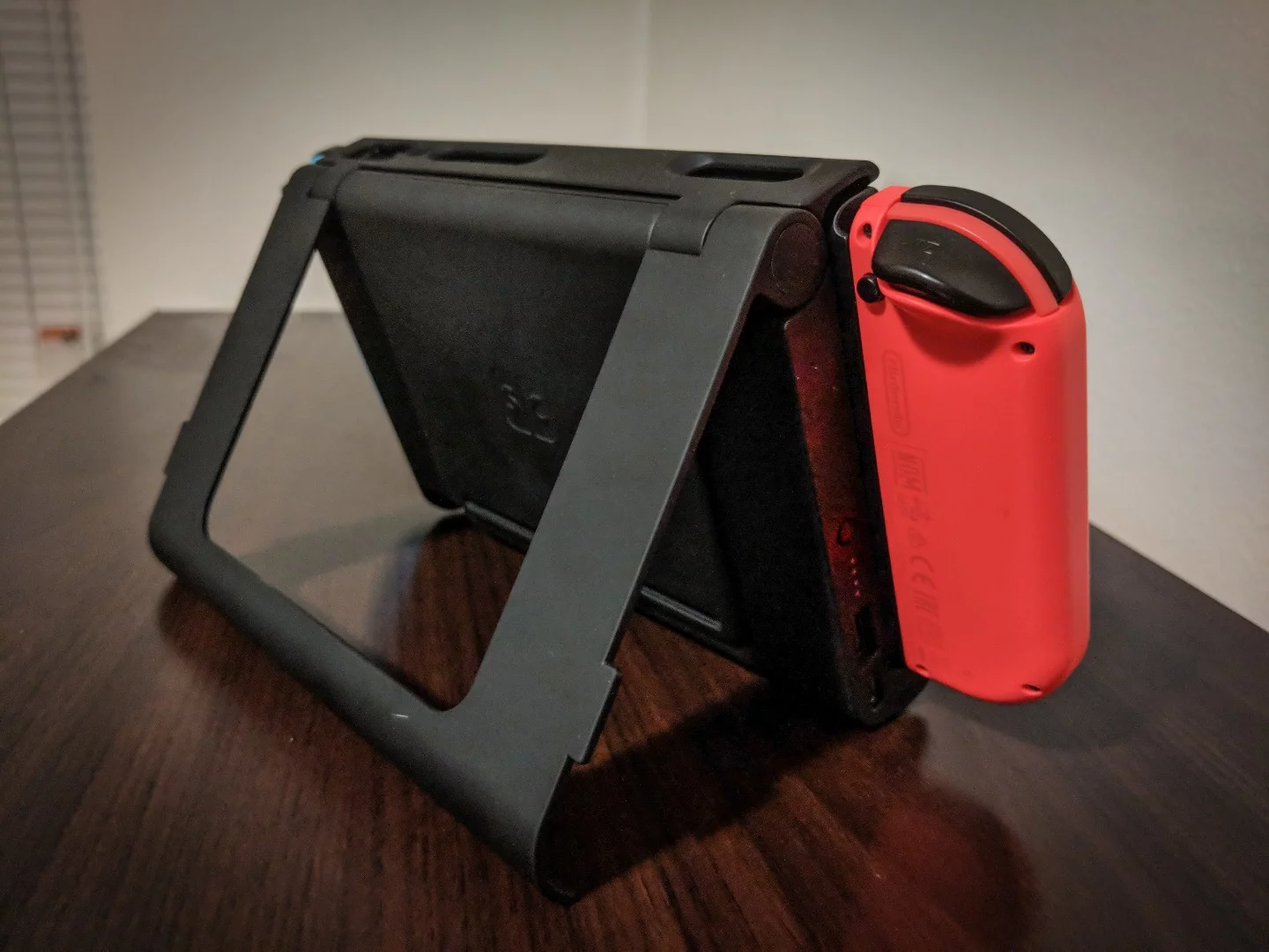 The SwitchCharge has gone through some redesigns since the original prototype, including hinging the kickstand from near the top instead of halfway up the back