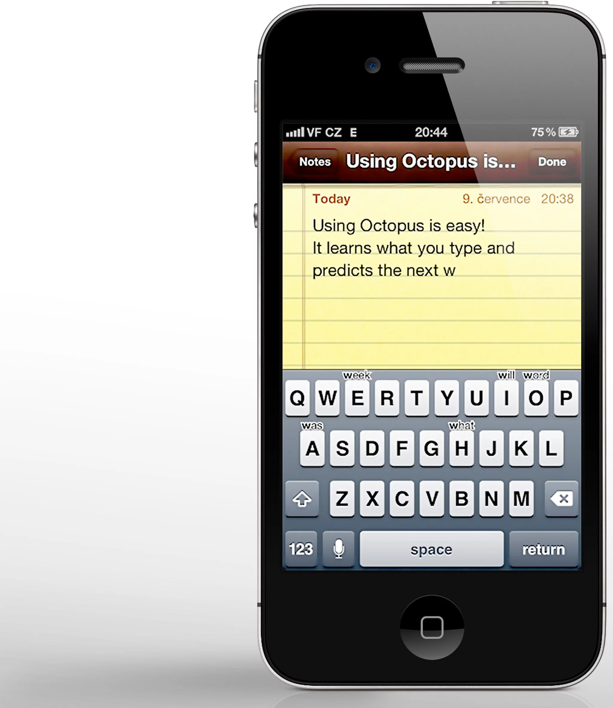 Octopus keyboard is a quality knock-off of the BlackBerry 10 keyboard