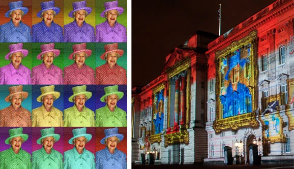 Artist Ross Ashton worked with Boris Glazer using a customized version of Glazer's Mazaika image mosaic software, to compose animated mosaics from self-portraits of children aged between four and 16 (Image: Mazaika.com)