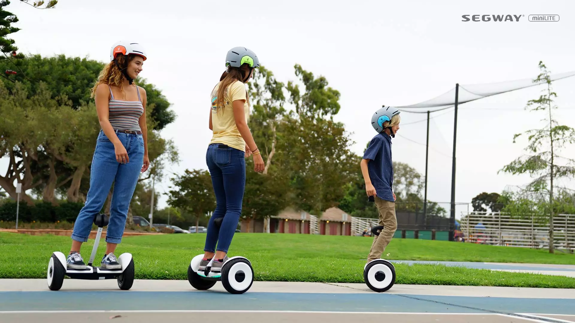 The Segway miniLITE targeted at children over six years is one of the new products announced at a launch event in Seoul