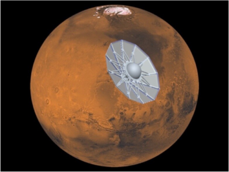 The ADEPT shield is designed to protect spacecraft during Martian landiings