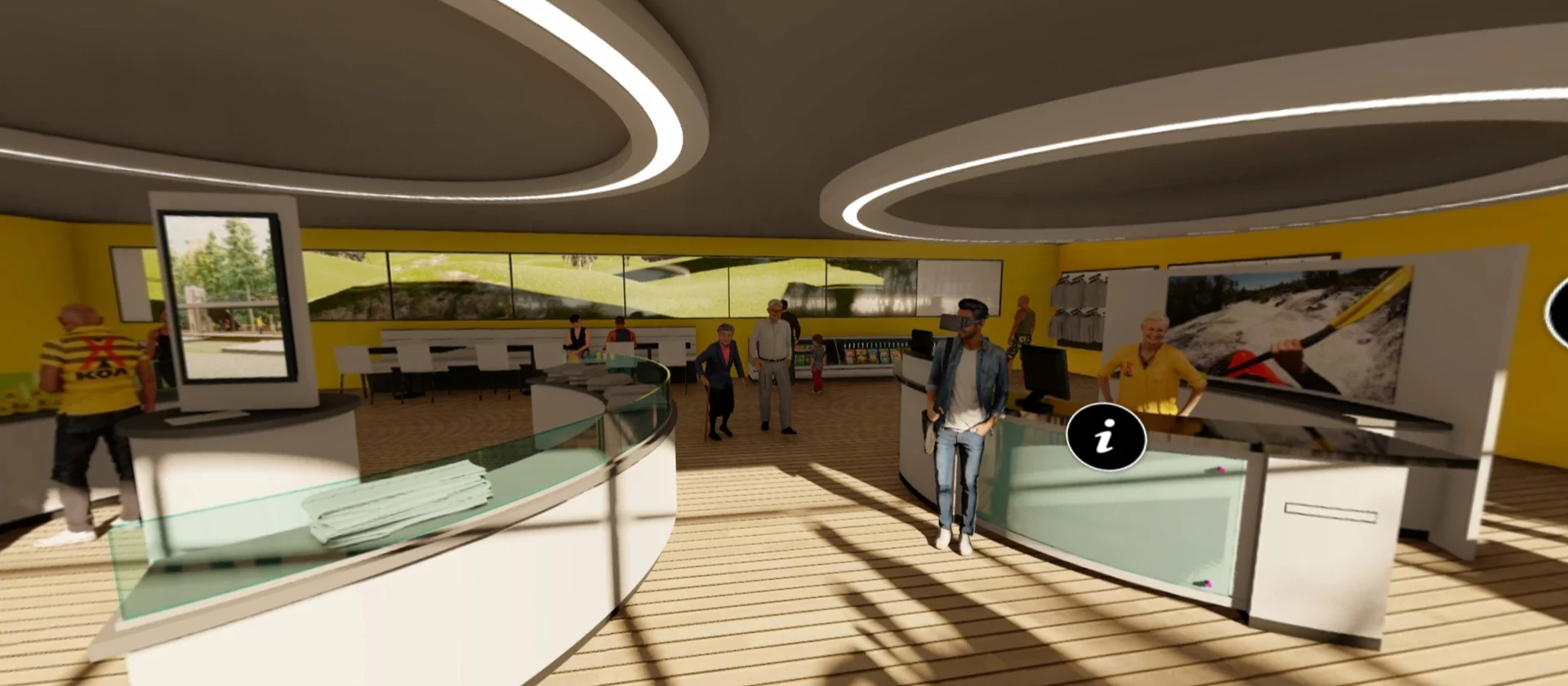 Information stations could use the latest tech tools