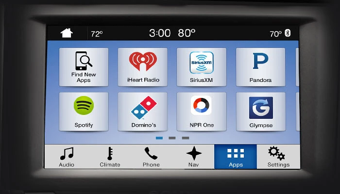 The AppLink functionality of Sync 3 will automatically connect to compatible smartphone applications