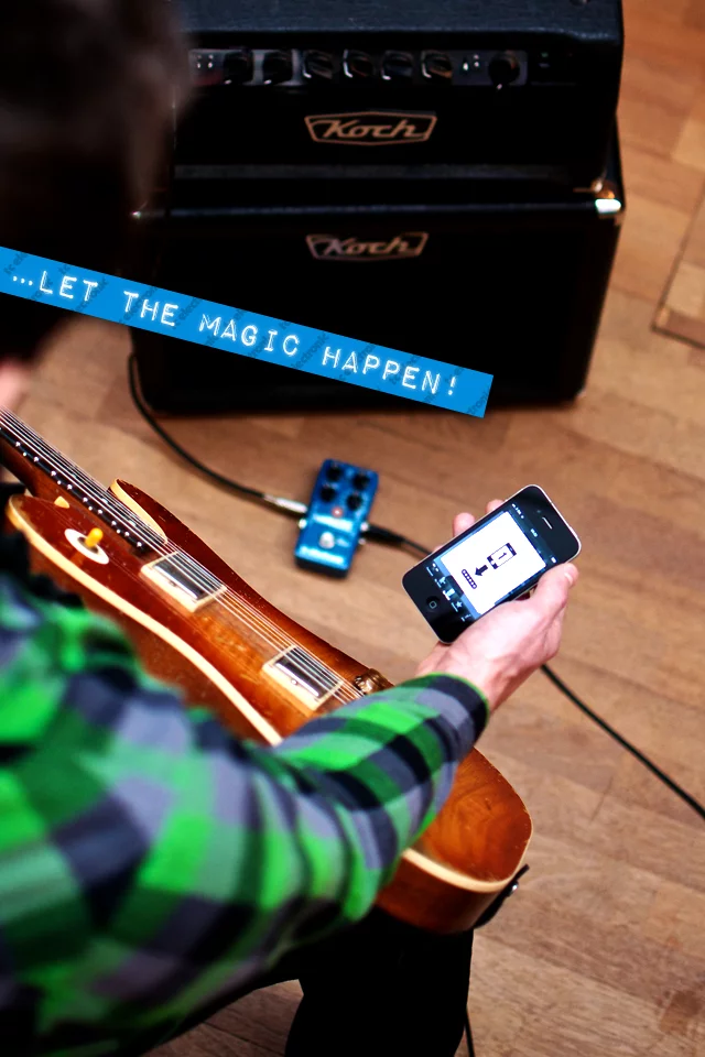 TC Electronic has converted each TonePrint into a unique-sounding magnetic impulse which is beamed onto the pedal via the iPhone app, through the guitar's pickup