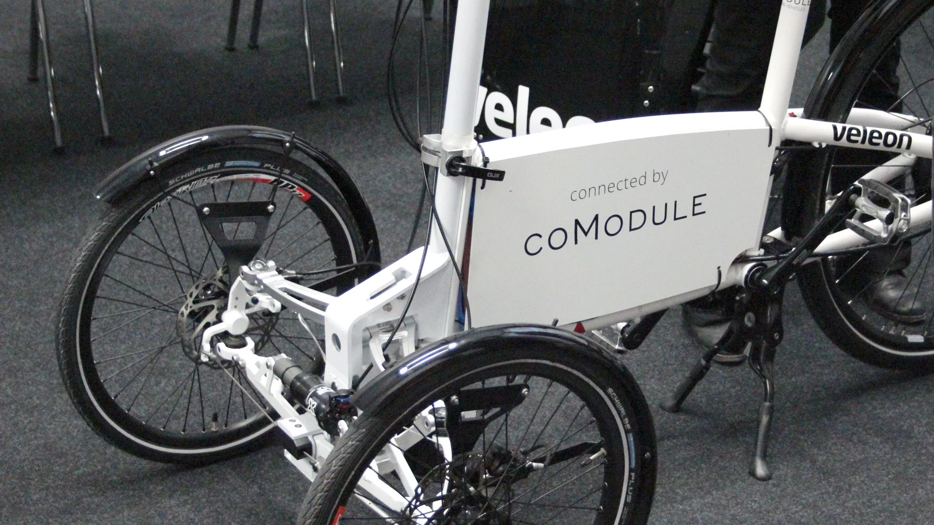 The CoModule electronics allow the user to control the e-bike using an Android application