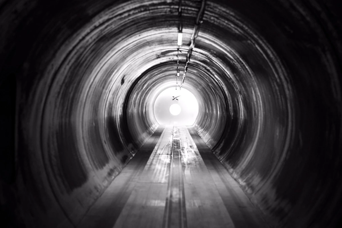 A Hyperloop test facility at Elon Musk's SpaceX headquarters