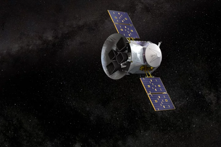 Artist's impression of TESS in orbit