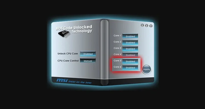 MSI has announced the development of a Windows-based software tool to unlock processor cores
