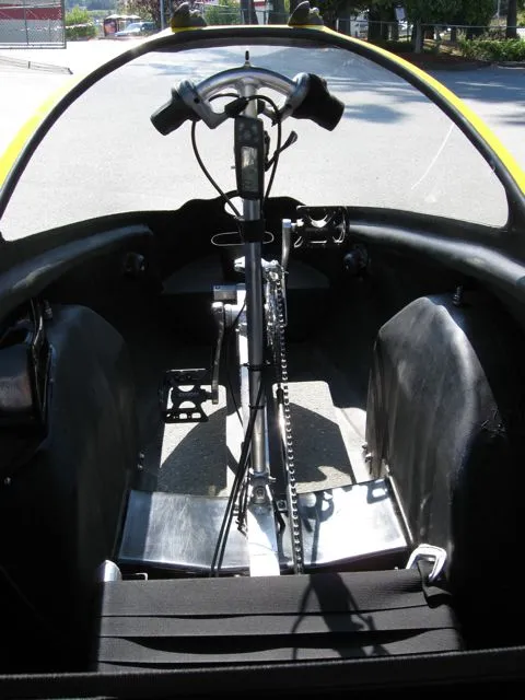 Inside the Go-One's cockpit