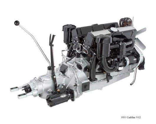 The motor from the Cadillac V16 Sport Phaeton