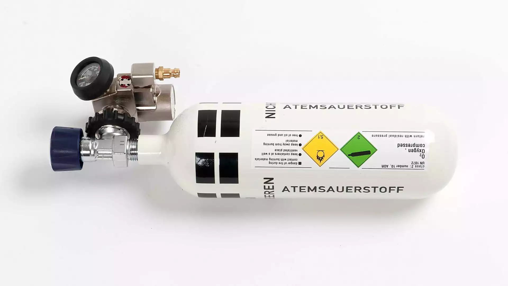 An Oxyjump oxygen bottle