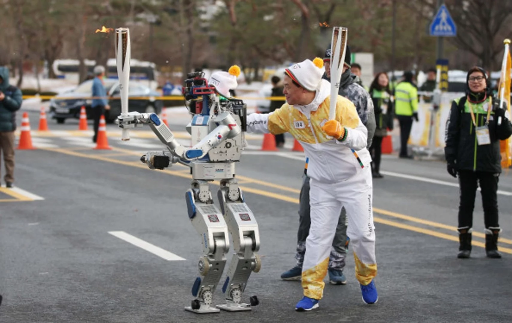 Hubo previously won the 2015 DARPA Robotics Challenge