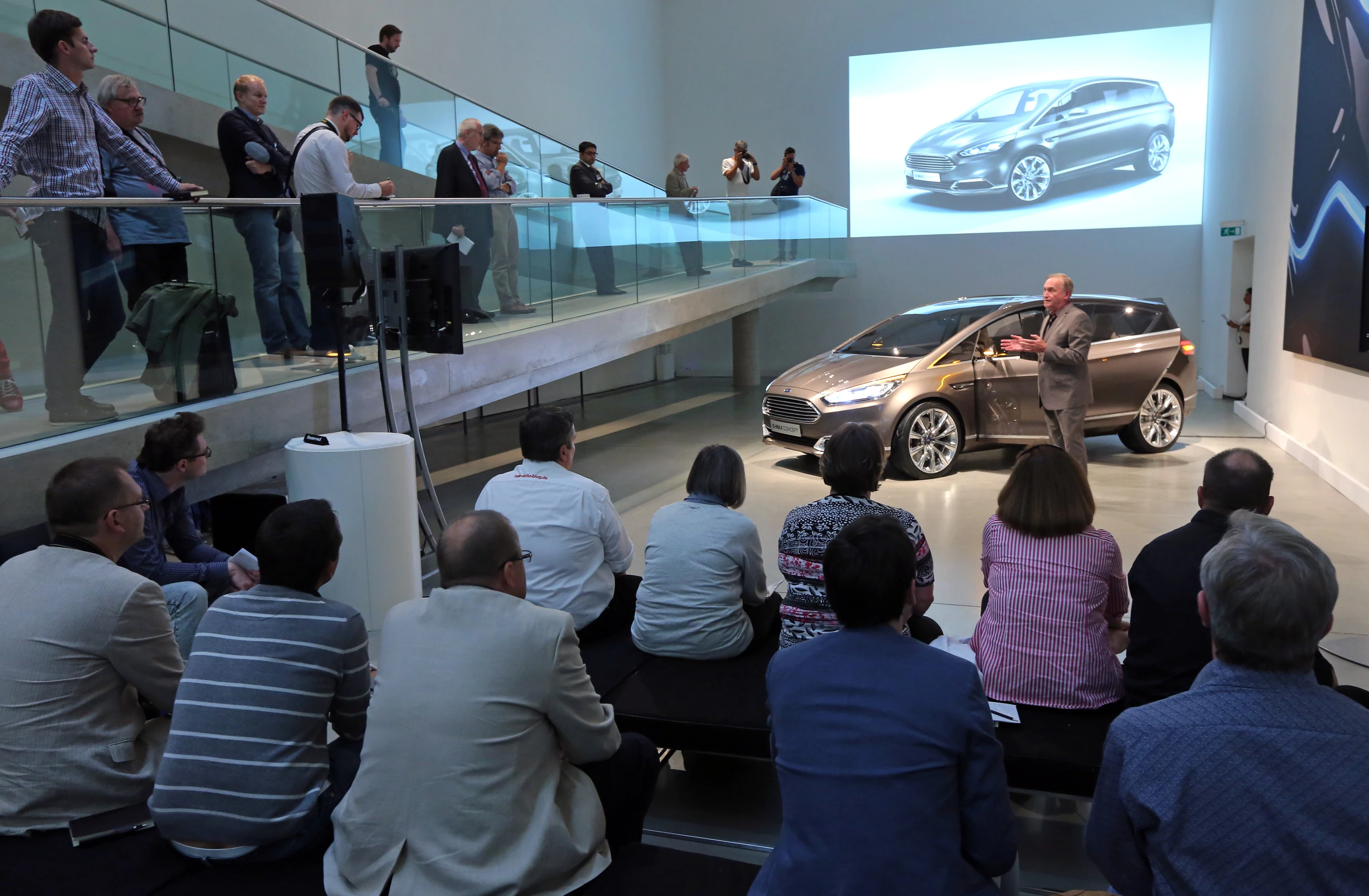 The Ford S-Max Concept unveiling to the media