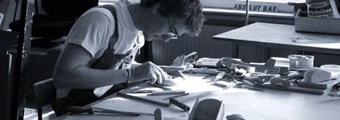 Designer TommyForsgren at work