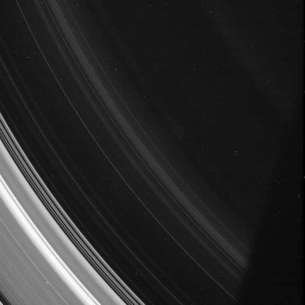 Saturn's rings as captured by the Cassini spacecraft's narrow-angle camera in June 2015