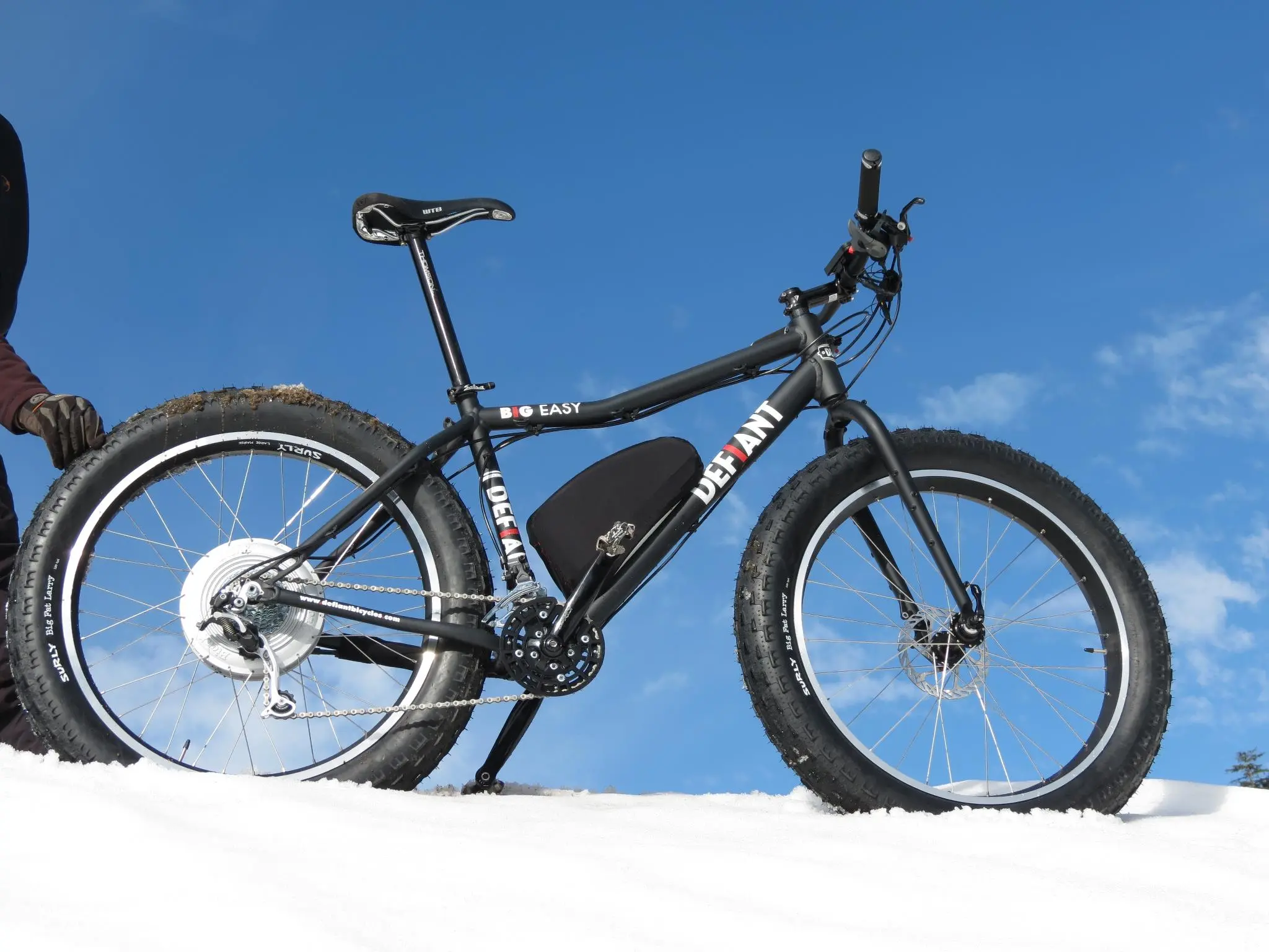 The Defiant Big Easy provides grit and power over sand and snow