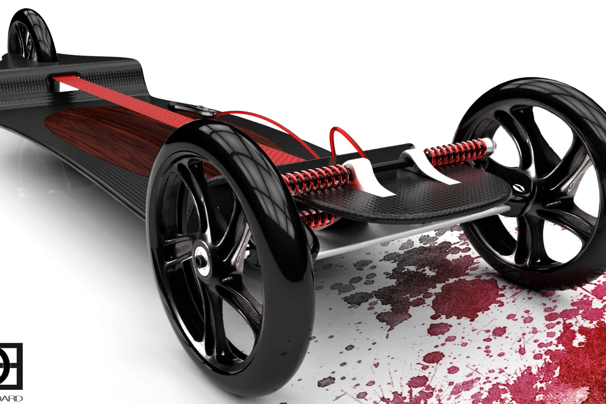 The Deska Board is a surf-inspired three-wheeled skateboard, that can also be used for land-based windsurfing