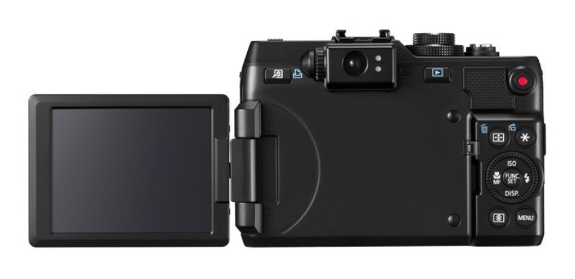 The Canon G1 X boasts a swiveling LCD display and optical viewfinder
