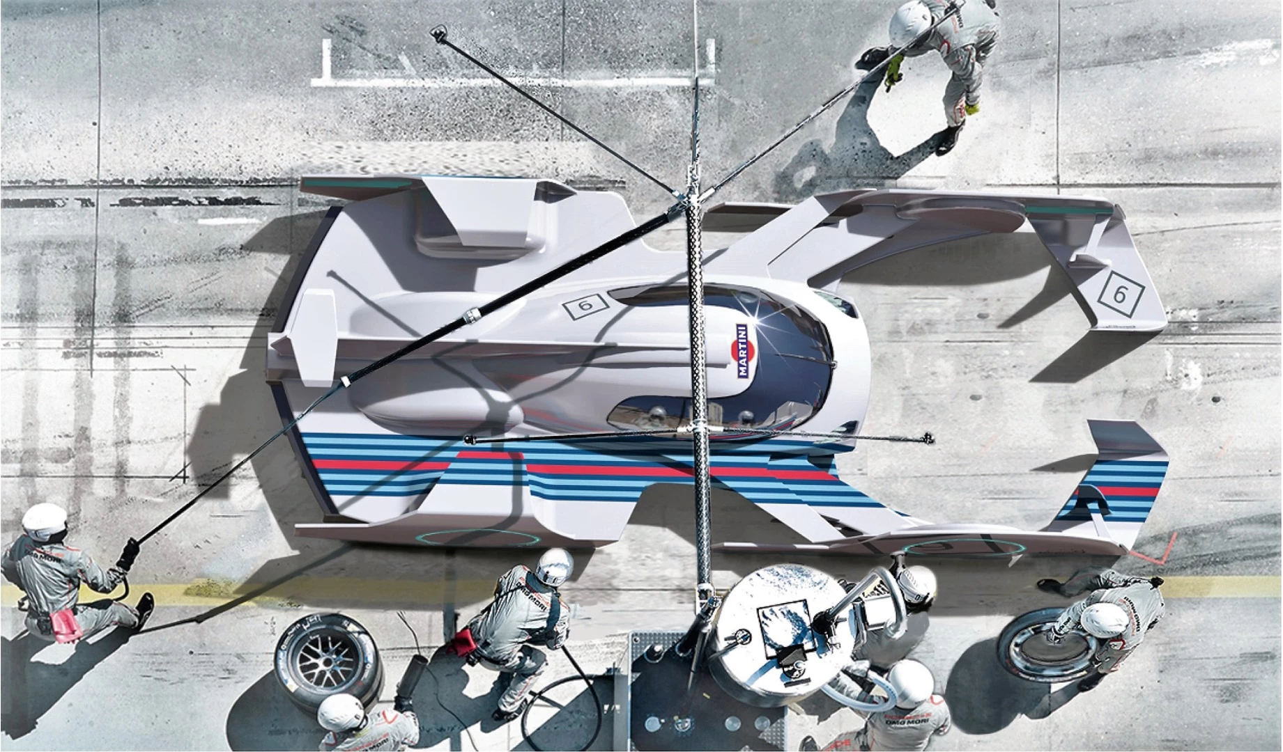 Even the racers of the future will need to stop in the pits