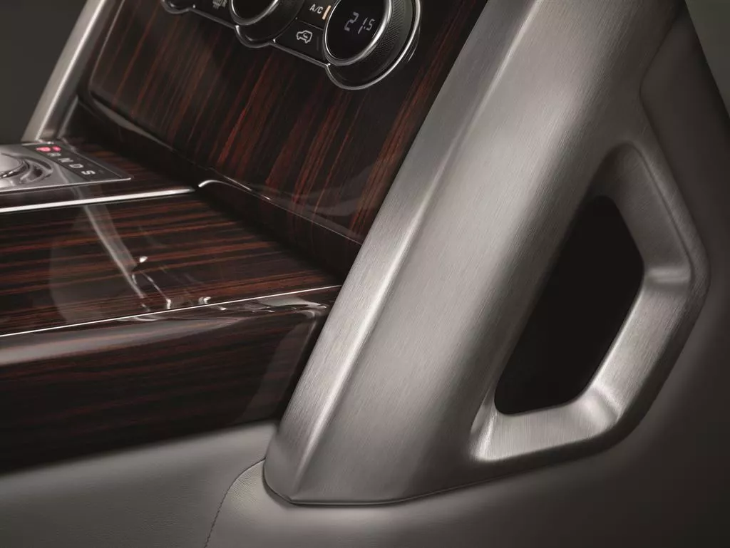 The Range Rover SVAutobiogaphy has machined aluminum accents