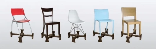 Fits a variety of 4-legged chairs