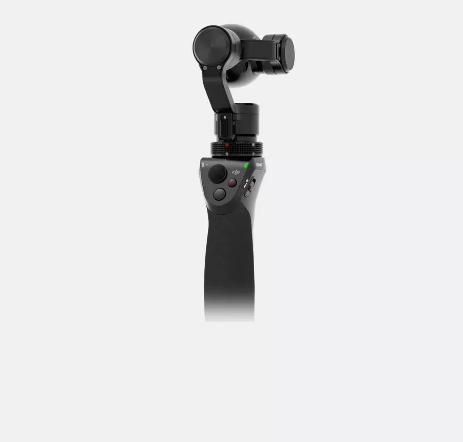 DJI Osmo - thumb switch gives manual control of the pan and tilt