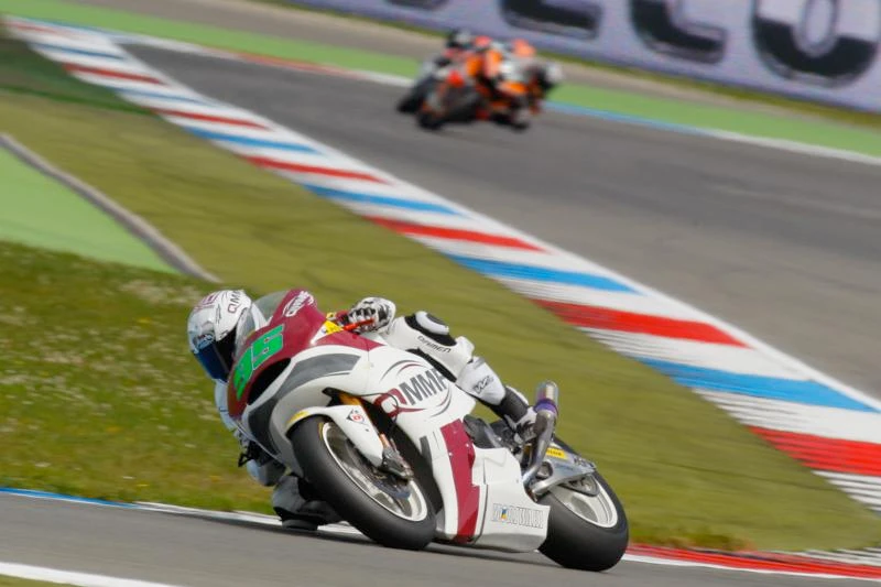 Ant West racing in Moto2 at Assen 2012