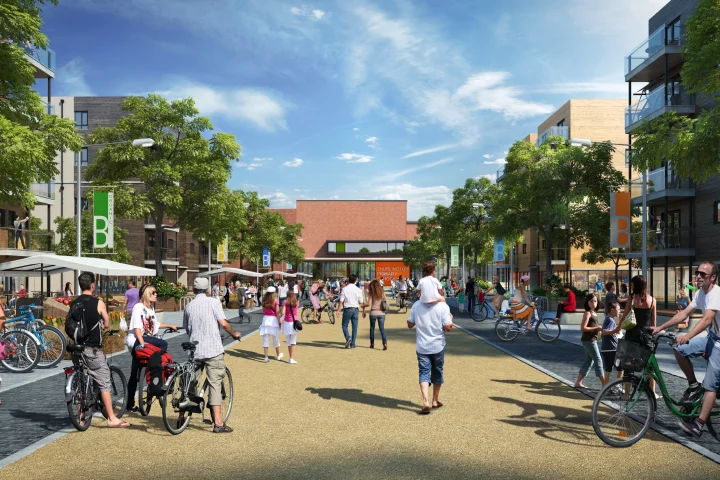 North West Bicester is a government-designated eco-town being built in the UK