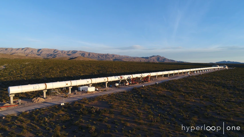 Hyperloop One also revealed that it has added the finishing touches to its 500-meter long test track (0.3 mi) in Nevada
