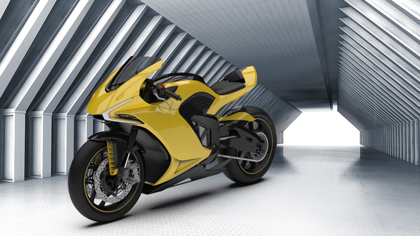 Variable riding position geometry and 360-degree collision warnings are Damon's key innovations