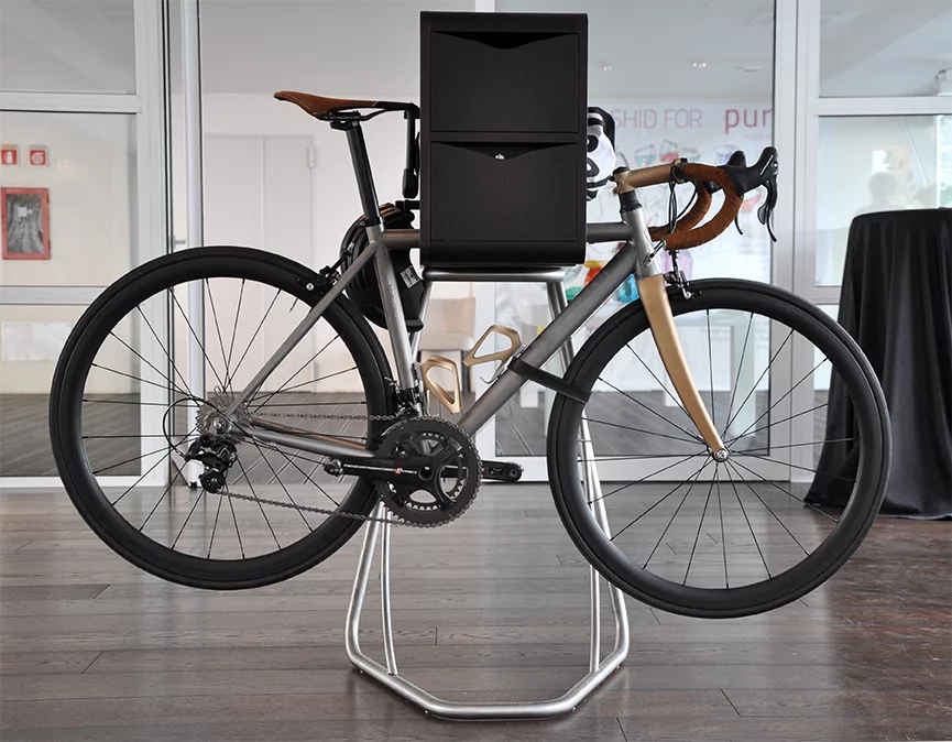 Italian company Vado Libero, recently launched its new collection of innovative furniture pieces that are designed to compliment a cycling lifestyle (Photo: Edoardo Campanale/Gizmag)