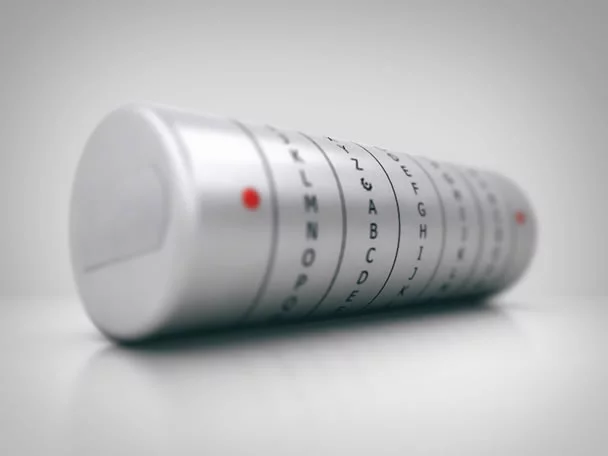 Crypteks mechanical lock offers a huge number of 14,348,907 possible combinations