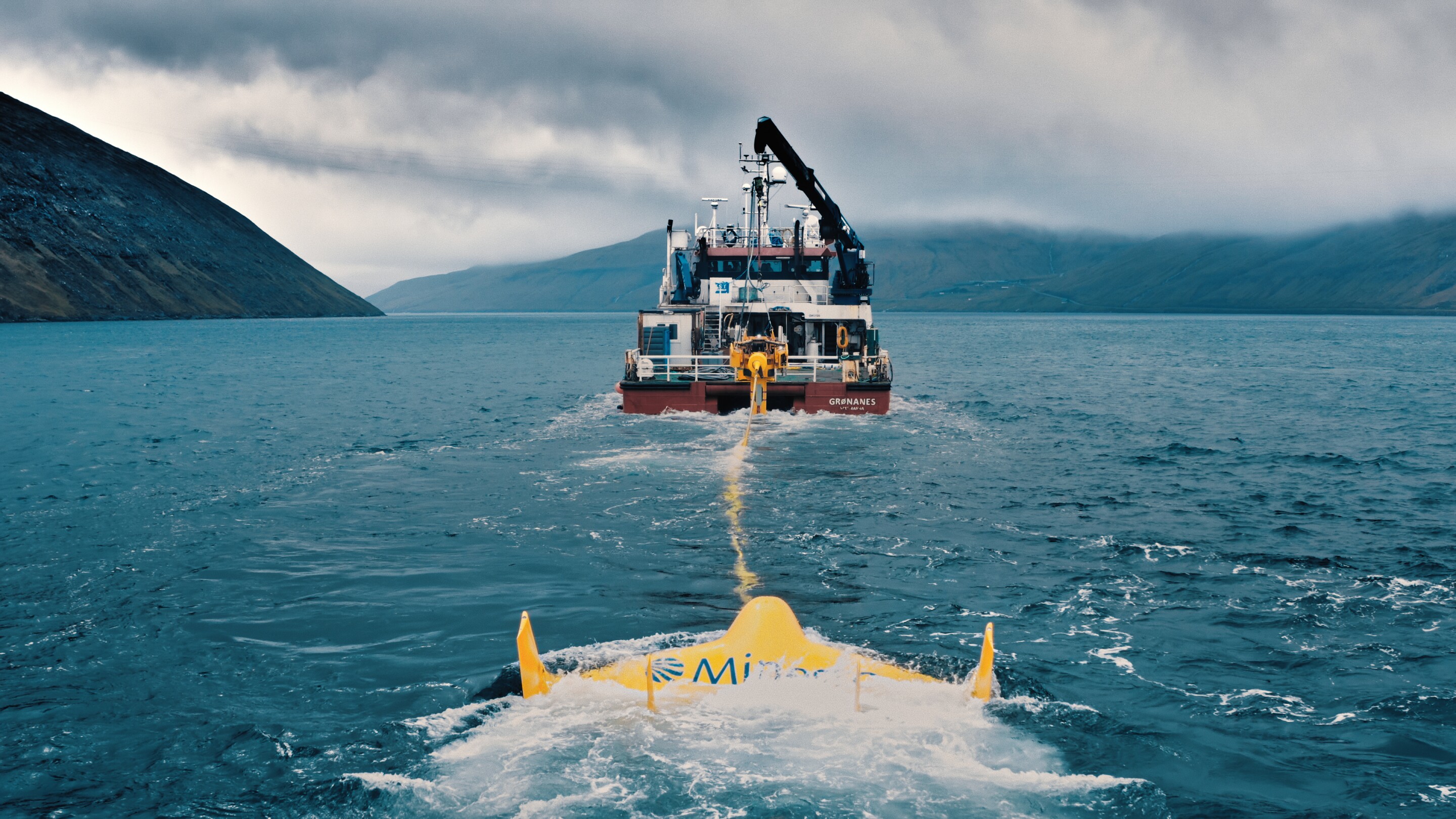 The narrow channels between the Faroe Islands accelerate tidal flows, creating an ideal location for tidal energy projects