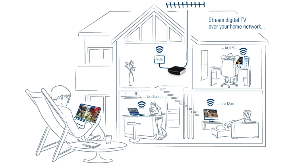 Watch and record live TV wirelessly over your home network with the HDHomeRun