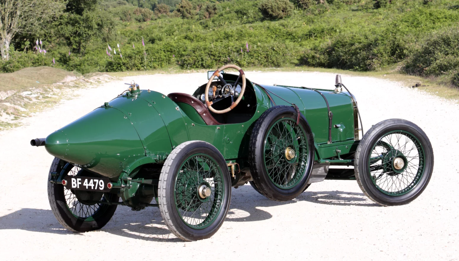 The Sunbeam "Coupe de L'Auto Replica" was a limited production road car that was sold by Sunbeam in 1913/14. It is the only production road car in history that was simultaneously successful in Grand Prix racing and the holder of multiple land speed records. Using the banked Brooklands circuit in England, the Sunbeam's first record was to cover 92.45 miles in an hour in August 1912, but further efforts saw that record beaten and in October 1913, the car covered 107.95 mile in an hour.