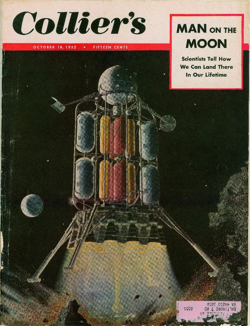 A moonship landing