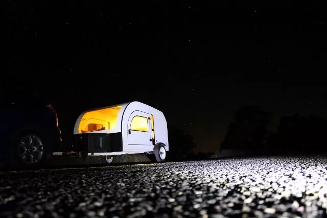 Lighting up the night like a towable lightbulb