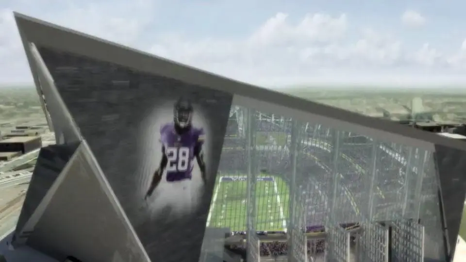 The "prow" of the stadium