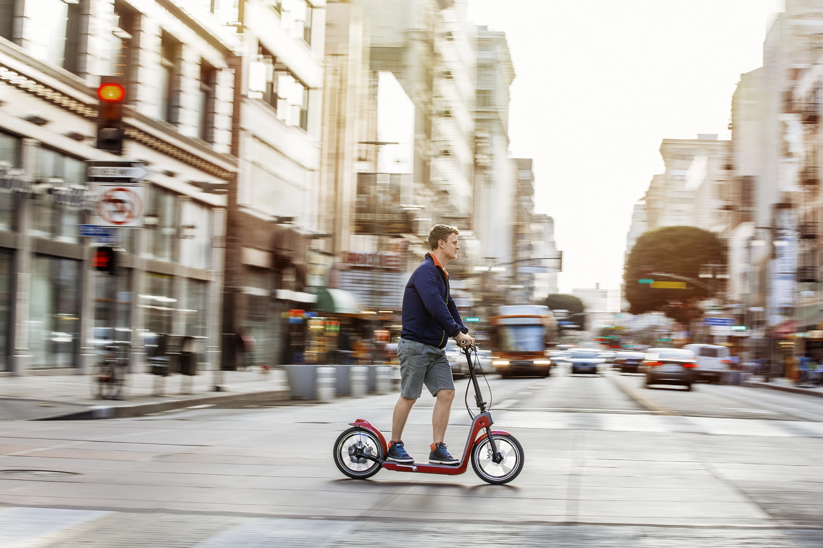 BMW says that the Mini CitySurfer concept would be compact enough when folded up to be carried on buses and trains or thrown in the back of the car