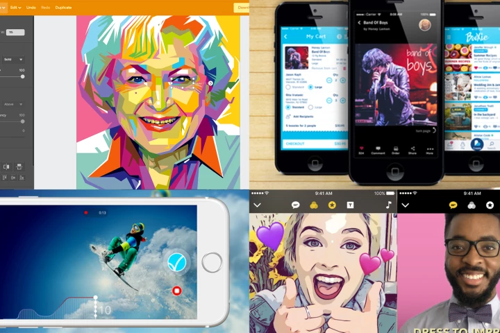 2017's best iOS and web apps that put their own spin on graphic design and video recording